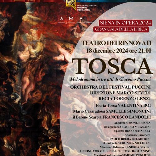 “Tosca” to be Performed on December 18 at Teatro dei Rinnovati